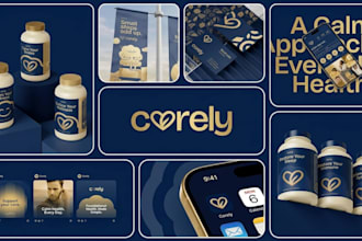 design logo, full branding kit, brand guidelines and brand style guide identity