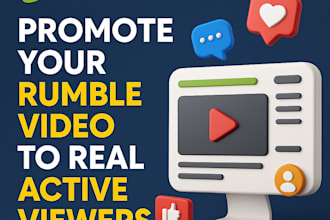 promote your rumble video to real active viewers