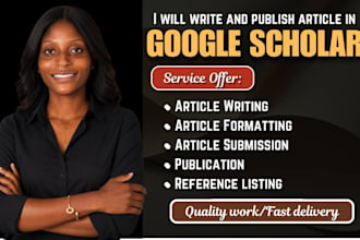 google scholar citations, write and prepare your article for journal publication