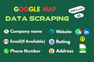 scrape google map data for lead generation, targeted b2b data extraction