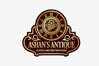 design unique creative clocks brand logo