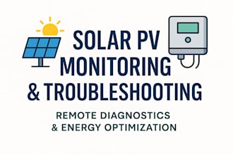 provide remote solar pv monitoring and troubleshooting