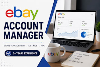 manage ebay store, account, listings, SEO, PPC and customer service