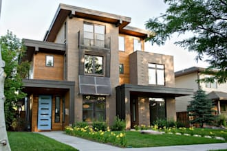 redesign house exterior, interior design, brick house, layout plan, real estate
