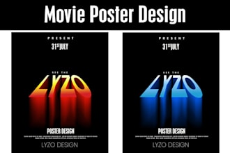 professional movie poster design for films, shorts and trailers