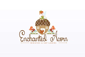 design greatest fairy garden business logo