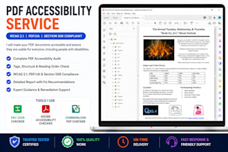 make your PDF fully accessible and section 508 compliant