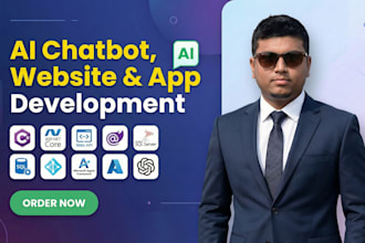 develop chatgpt ai mobile apps, websites, ai saas apps, ai chatbots, ai agents