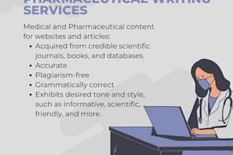 write pharmaceutical and medical content