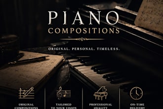 create an emotional piano composition or transcription for you