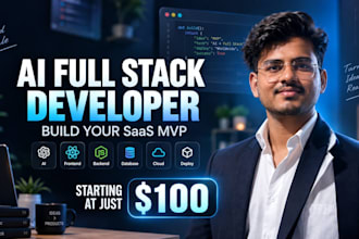 build your ai or saas mvp with frontend, backend, and deploy