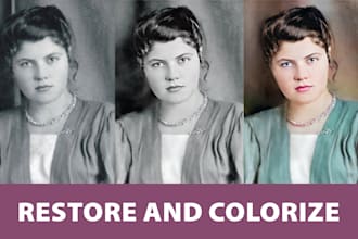restore and colorize old photos, photo restoration online