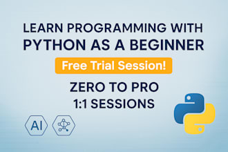 teach you python programming from basics to advance