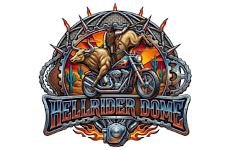 design gorgeous hellrider logo