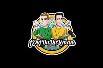 design inventive friend streamer poker logo