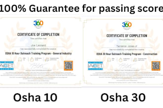 osha 10 and 30 hour safety courses