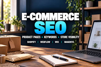 do shopify ecommerce SEO optimization, webflow, wix, magento for higher ranking