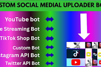 build live streaming bot, youtube bot, python bot, tiktok shop bot