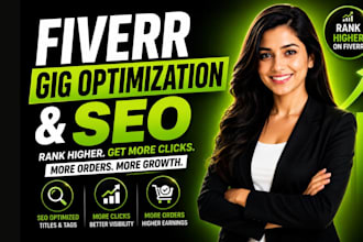 do fiverr gig optimization and seo and fiverr mentor