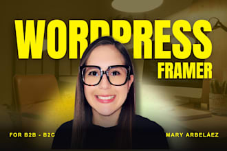 design a wordpress or framer website for your business