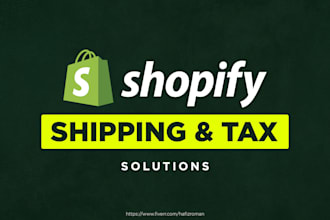 set up shopify shipping profiles and tax settings for domestic and international