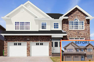 change house color and modernize exterior