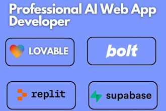 develop lovable ai web apps, saas mvp, website with supabase