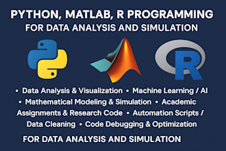 do coding solutions in python, r, and matlab statistical