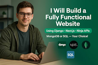 build custom django and nextjs web apps with mongodb