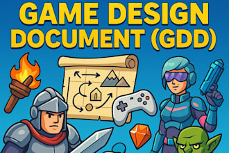 create a detailed and professional gdd for your game