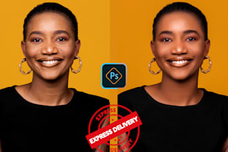 do express photo editing and highend retouching in photoshop