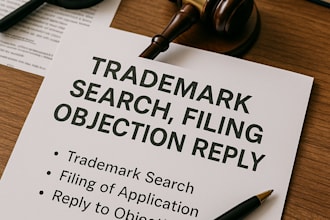 do trademark registration in india for your brand, search filing objection reply