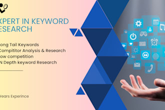my research includes competitor analysis longtail keywords and proper seo