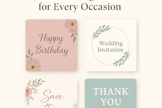 custom digital  cards and