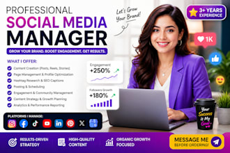 be your expert social media manager for growth, content and branding