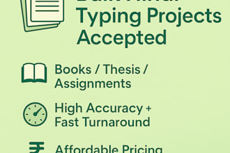 hindi document typing from handwritten or scanned