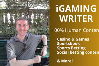 write igaming content for your site or blog