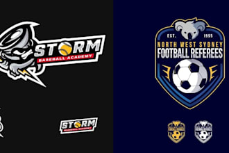 design sports logo for team, event, league, tournament, competition and other