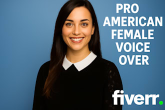 be your american female voice over artist for narration, ads
