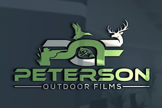 unique bold nature inspired custom outdoor logo design