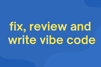 fix and review your python vibe code or vibe code custom code
