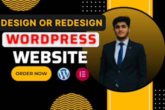 design a professional iptv website wordpress website with elementor