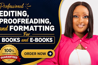 line edit, proofread, and format your fiction and non fiction book