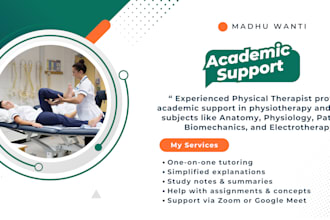 provide academic support in physiotherapy subjects