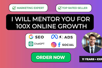 be digital marketing mentor for SEO, social media, ads, ai
