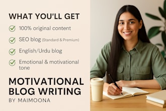 write motivational lifestyle blog
