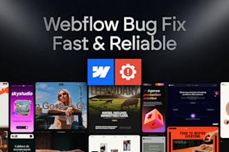 fix bugs and issues on your webflow website quickly