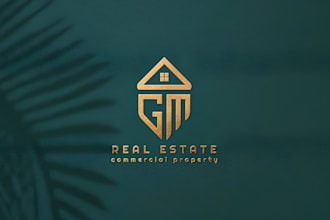 make luxury real estate, mortgage, realtor, construction logo