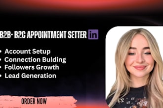 be your linkedin marketing manager, b2b b2c appointment setter