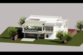 do bim modeling and 3d house design in revit